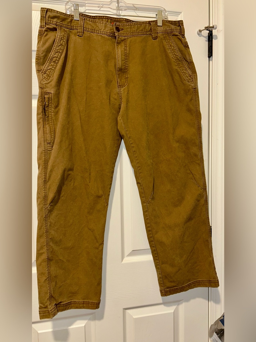 The American Outdoorsman Men's Utility Canvas Pants Khaki Durable **Fit 40x29